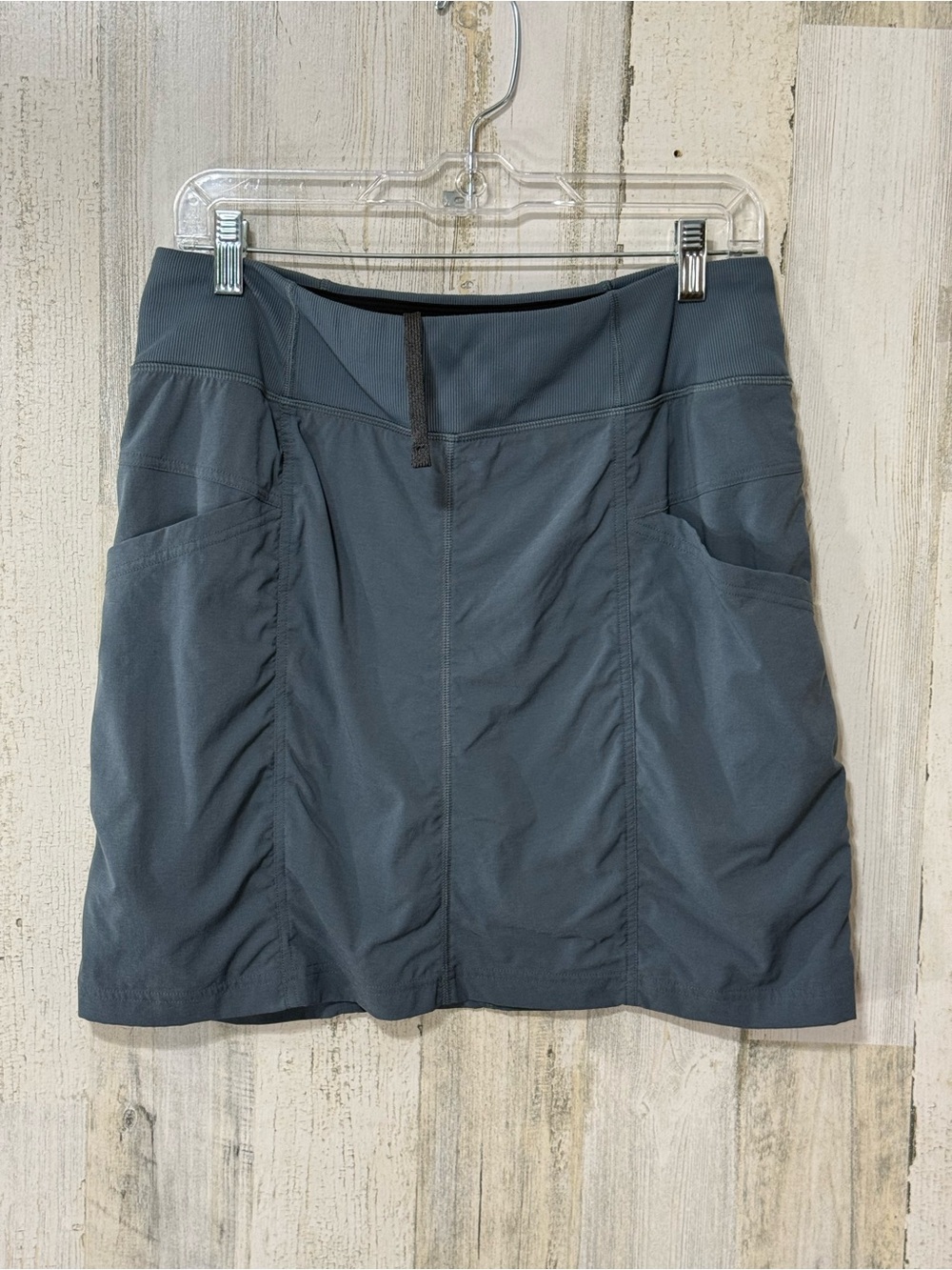 Prana Slate Blue Active Mini Skirt with Side Pockets